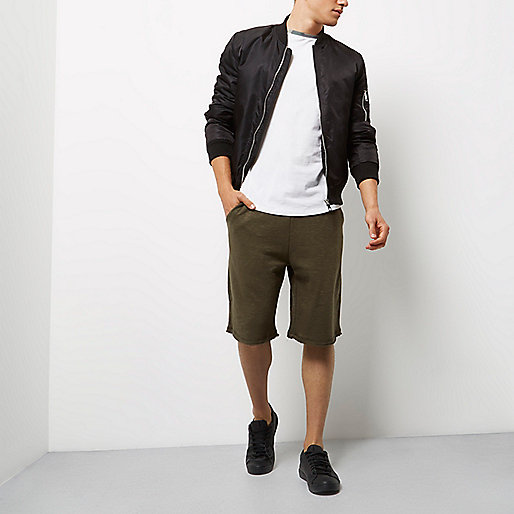 river island black slouch bag,jacques-vertuk Seconds Shop Dark green slub cotton shorts Shorts Sale men