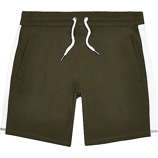 river island plus size clothing,Island River Shop Dark green stripe casual shorts Shorts Sale men