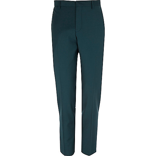 jacques-vertuk Dark green wool-blend skinny suit pants 274394 men Suits