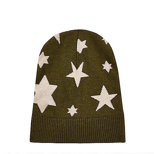 jacques-vertuk Dark green YMC knitted star beanie 295296 men Accessories