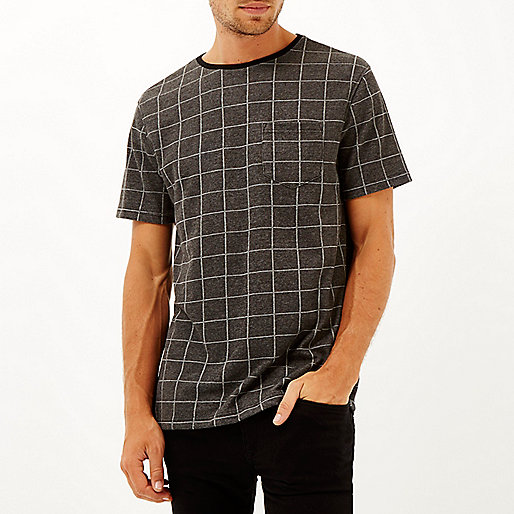 river island croc boots,Р?вер ?сланд Dark grey check t-shirt T-Shirts / Tanks Sale men