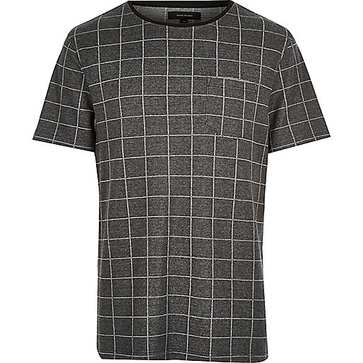 river island croc boots,Р?вер ?сланд Dark grey check t-shirt T-Shirts / Tanks Sale men