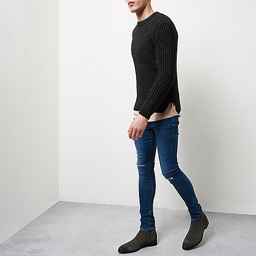 river island lemon dress,jacques-vertuk Online Sale Dark grey chunky knit sweater Sweaters / Cardigans Sale men