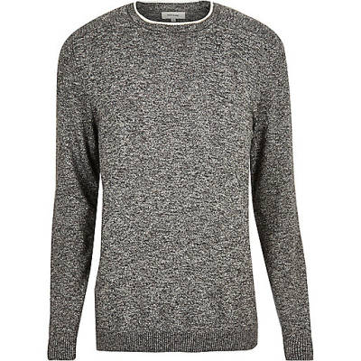 jacques-vertuk Dark grey crew neck sweater 290950 men Jumpers / Cardigans