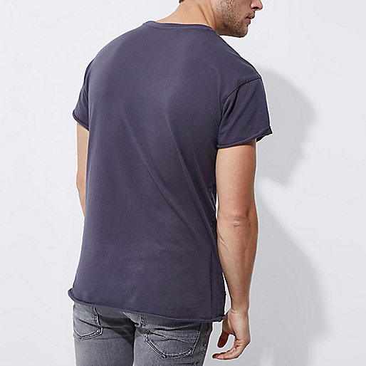 river island shirt dress,jacques-vertuk Collection Dark grey distressed slouch T-shirt T-shirts T-Shirts / Tanks men