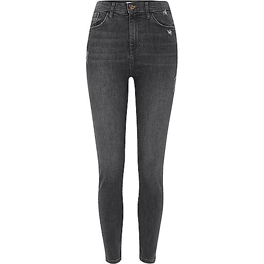 cream boots womens river island,jacques-vertuk London Dark grey Harper high waisted skinny jeans women 704789