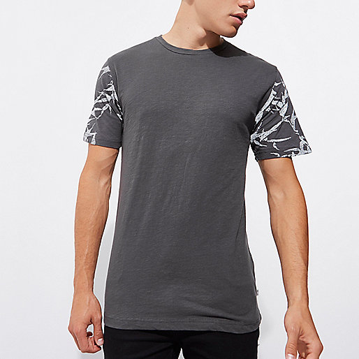 river island chevron dress,jacques-vertuk Online Dark grey Only & Sons printed sleeve T-shirt men 301362