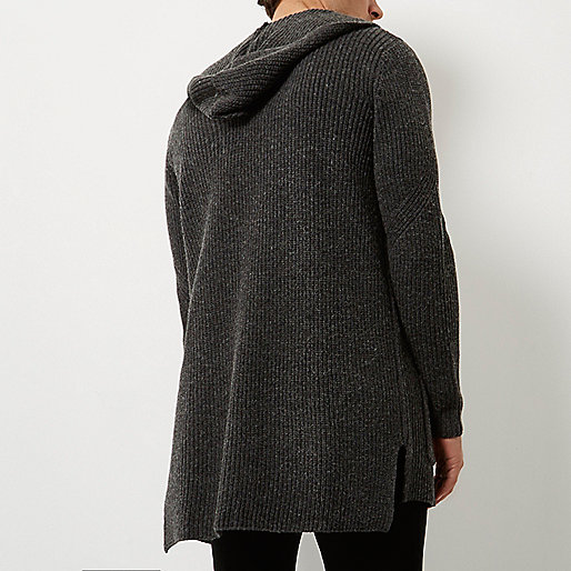 river island shoulder bag sale,jacques-vertuk UK Sale Dark grey open hooded longline cardigan men 299059