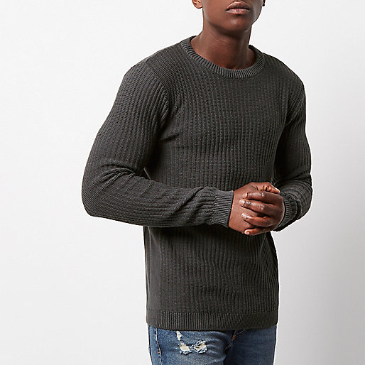 river island black shopper bag,jacques-vertuk Share Price Dark grey ribbed slim fit sweater Sweaters / Cardigans Sale men