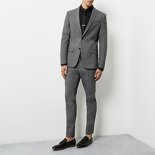 river island black maxi dress,jacques-vertuk Christmas Sale 2016 Dark grey skinny suit jacket Suits Sale men