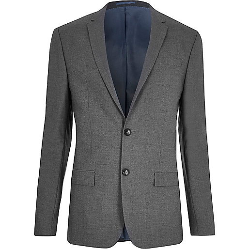 jacques-vertuk Dark grey skinny suit jacket 296173 men Suits