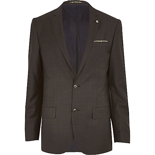 jacques-vertuk Dark grey slim suit jacket 280173 men Suits