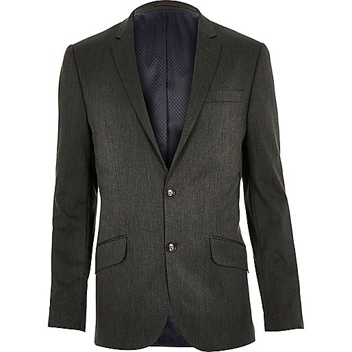 jacques-vertuk Dark grey slim suit jacket 288975 men Suits