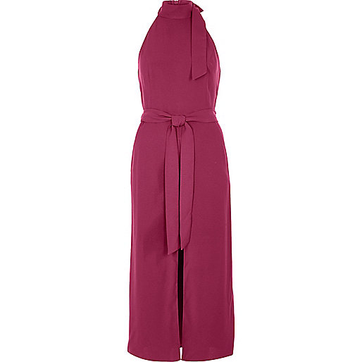 river island black friday discount,jacques-vertuk Email Dark pink sleeveless belted high neck dress Swing Dresses Dresses women