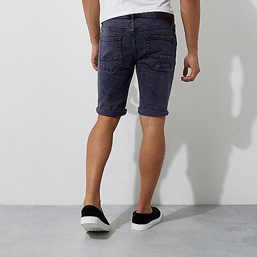 river island new handbags,jacques-vertuk Shop Dark purple acid wash skinny denim shorts Shorts Sale men