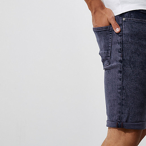 river island new handbags,jacques-vertuk Shop Dark purple acid wash skinny denim shorts Shorts Sale men