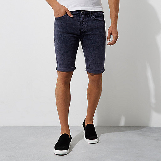 river island new handbags,jacques-vertuk Shop Dark purple acid wash skinny denim shorts Shorts Sale men