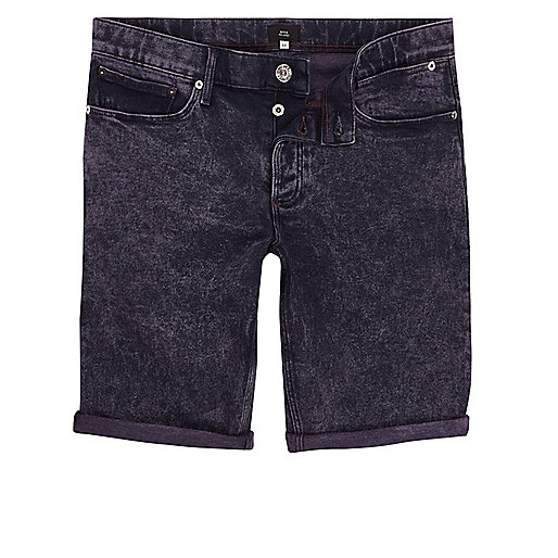 river island new handbags,jacques-vertuk Shop Dark purple acid wash skinny denim shorts Shorts Sale men