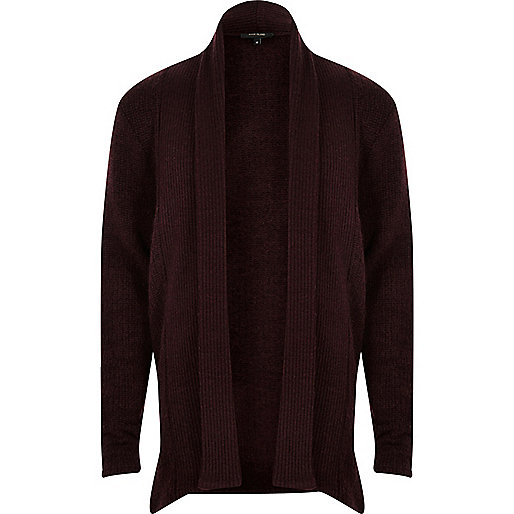 river island high heels,jacques-vertuk London Dark purple draped longline cardigan men 292264