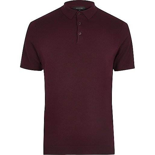 jacques-vertuk Dark purple slim fit polo shirt 297911 men Jumpers / Cardigans