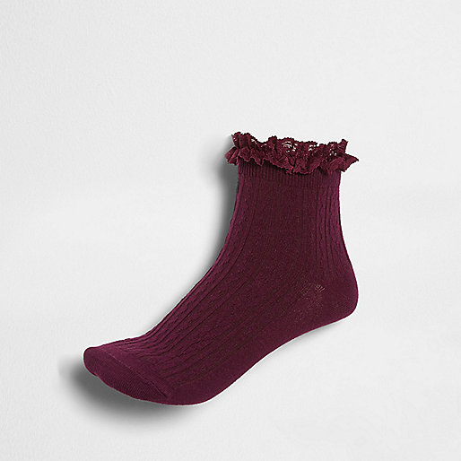 river island cable knit dress,jacques-vertuk Ireland Dark red cable knit frill ankle socks women 705721