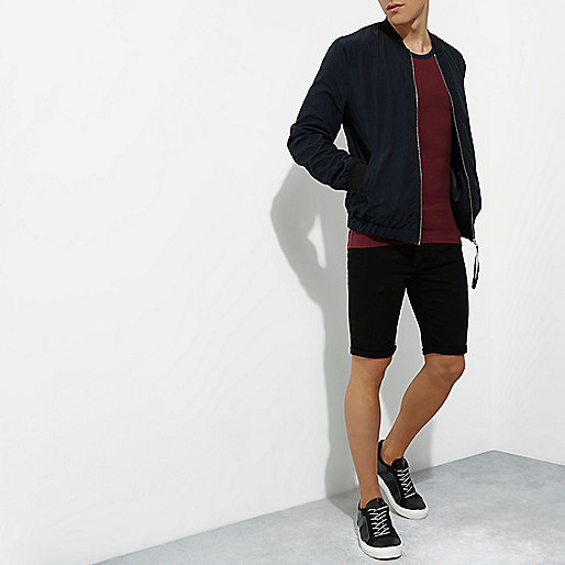 river island jackets sale,jacques-vertuk Denim Shirt Dark red muscle fit ringer tank T-Shirts / Tanks Sale men