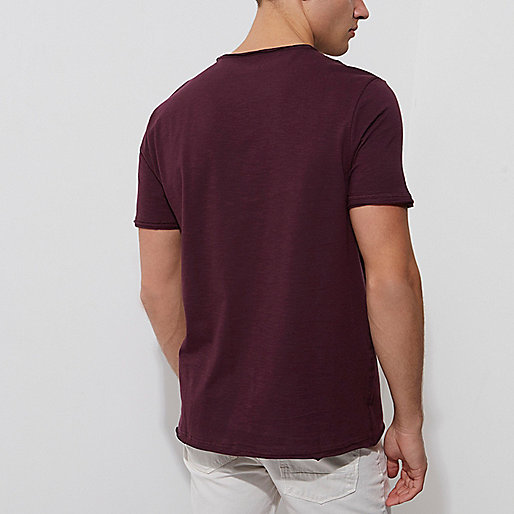 river island flared jeans,Clothes Shop jacques-vertuk Dark red slim fit pocket T-shirt T-shirts T-Shirts / Tanks men