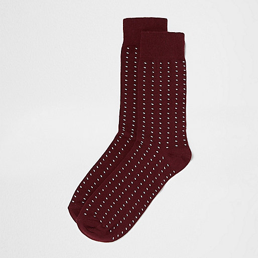 river island leopard shoes,jacques-vertuk London Dark red spot print socks men 301104