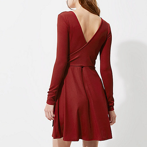 river island lime coat,About jacques-vertuk Dark red wrap ballet style dress Swing Dresses Dresses women