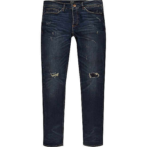 jacques-vertuk Dark wash grunge Sid skinny jeans 296899 men Jeans