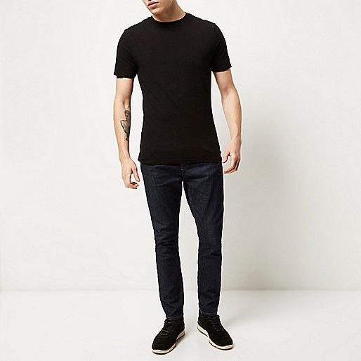 river island spray on jeans,jacques-vertuk Sale Dark wash tapered skinny jeans men 288544