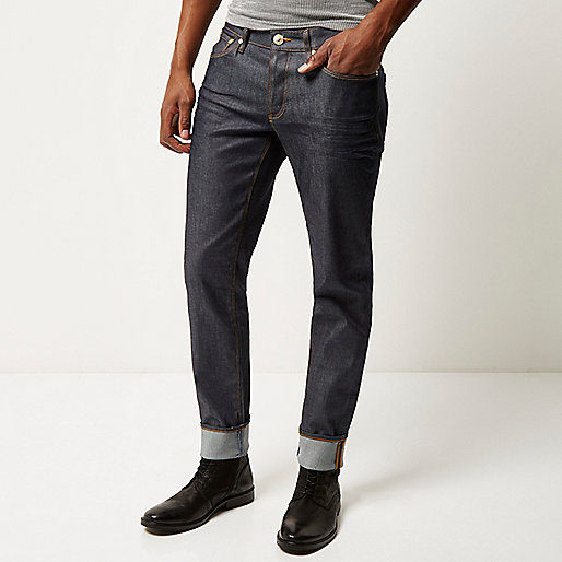 river island mini me,jacques-vertuk UK Sale Dark wash turn-up Sid skinny jeans men 289941