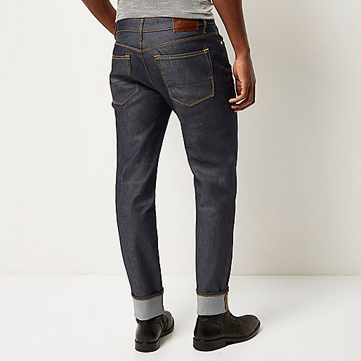 river island mini me,jacques-vertuk UK Sale Dark wash turn-up Sid skinny jeans men 289941