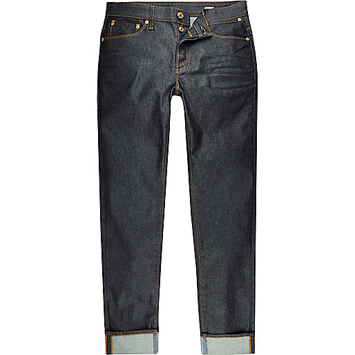 river island mini me,jacques-vertuk UK Sale Dark wash turn-up Sid skinny jeans men 289941