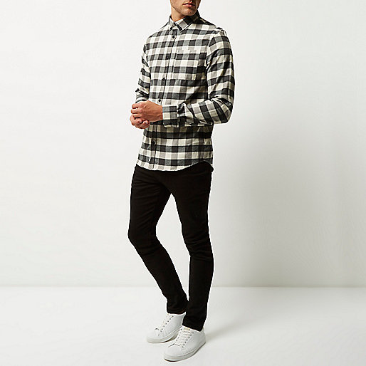 river island mid rise flared jeans,jacques-vertuk Shirts Sale Ecru and black check shirt Shirts Sale men