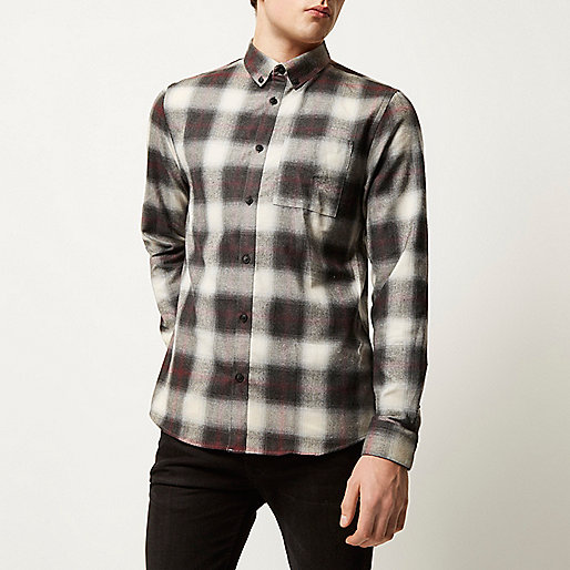 river island dress 12,jacques-vertuk Stores Ecru check flannel shirt men 291072