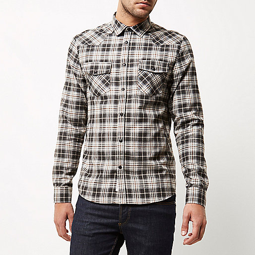 river island mens slim fit jeans,About jacques-vertuk Ecru check flannel western shirt Shirts Sale men