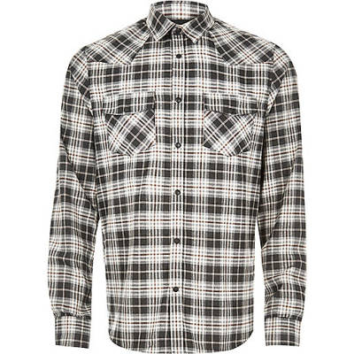 river island mens slim fit jeans,About jacques-vertuk Ecru check flannel western shirt Shirts Sale men