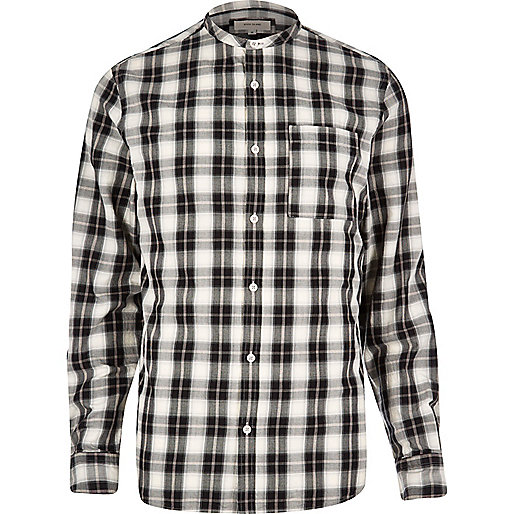 river island loungewear sale,Women S jacques-vertuk Ecru check grandad shirt Shirts Sale men