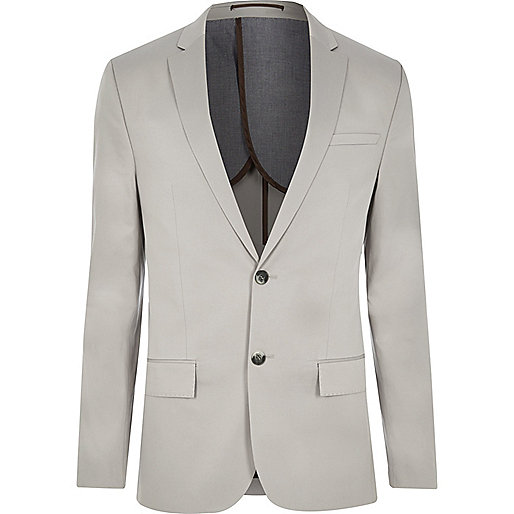 jacques-vertuk Ecru skinny suit jacket 293419 men Suits