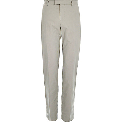 jacques-vertuk Ecru smart cotton-blend slim pants 286728 men Trousers