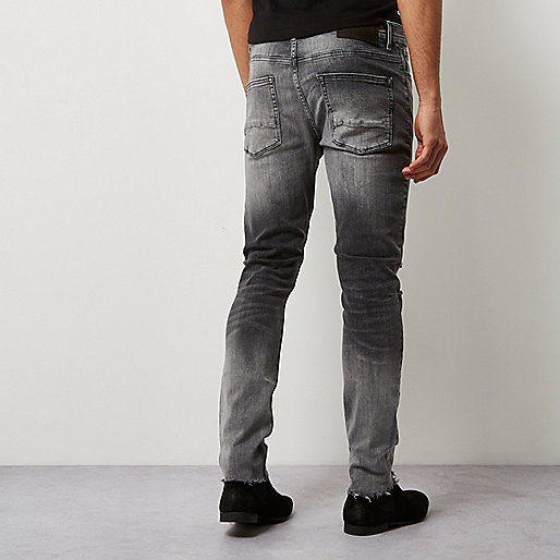 river island blouse sale,jacques-vertuk UK Sale Faded grey ripped Sid skinny jeans men 298520