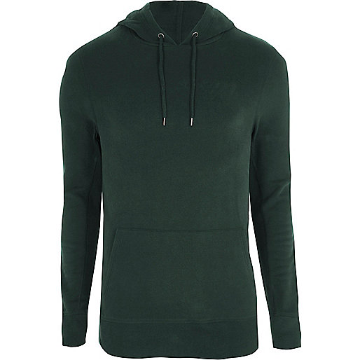 jacques-vertuk Forest green muscle fit hoodie 303171 men Hoodies / Sweatshirts Hoodies