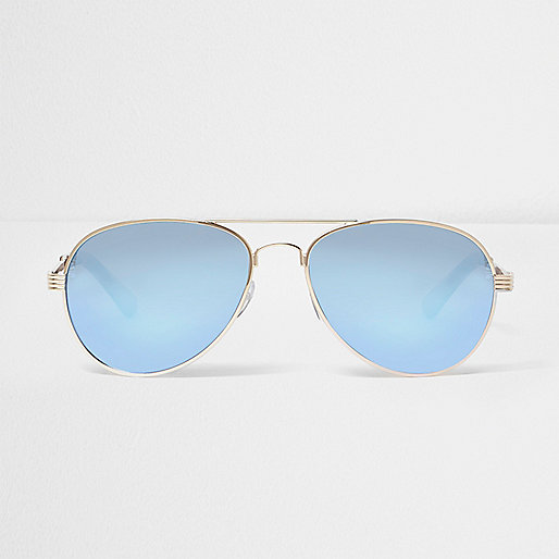 river island gift set,jacques-vertuk UK Gold blue fade aviator sunglasses women 697784