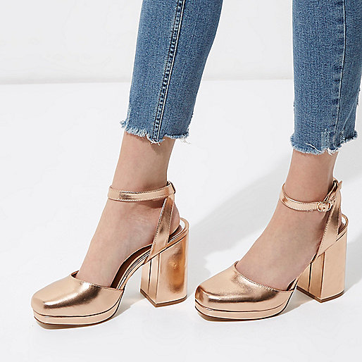 slouch handbag river island,jacques-vertuk Shoes Ladies Gold metallic platform block heel sandals Shoes / Boots Sale women