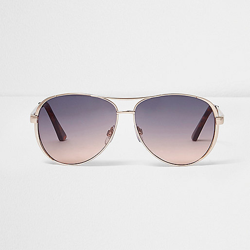 jacques-vertuk Gold purple fade aviator sunglasses 697770 women Sunglasses Aviator Sunglasses