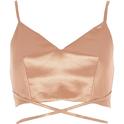 jacques-vertuk Gold strappy cami bralette 702417 women Tops