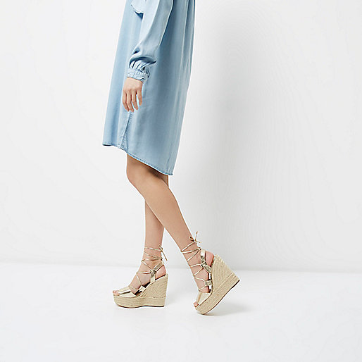 river island grey coat,jacques-vertuk UK Sale Gold tie up espadrille platform wedges women 698615