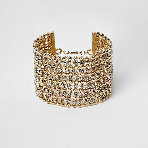 river island oxford shoes,jacques-vertuk UK Gold tone bead and rhinestone cuff bracelet women 708999