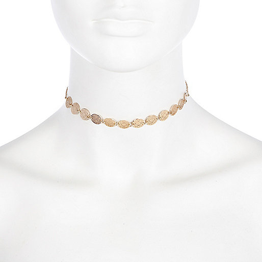 jacques-vertuk Gold tone filigree choker 682214 women Jewellery Chokers